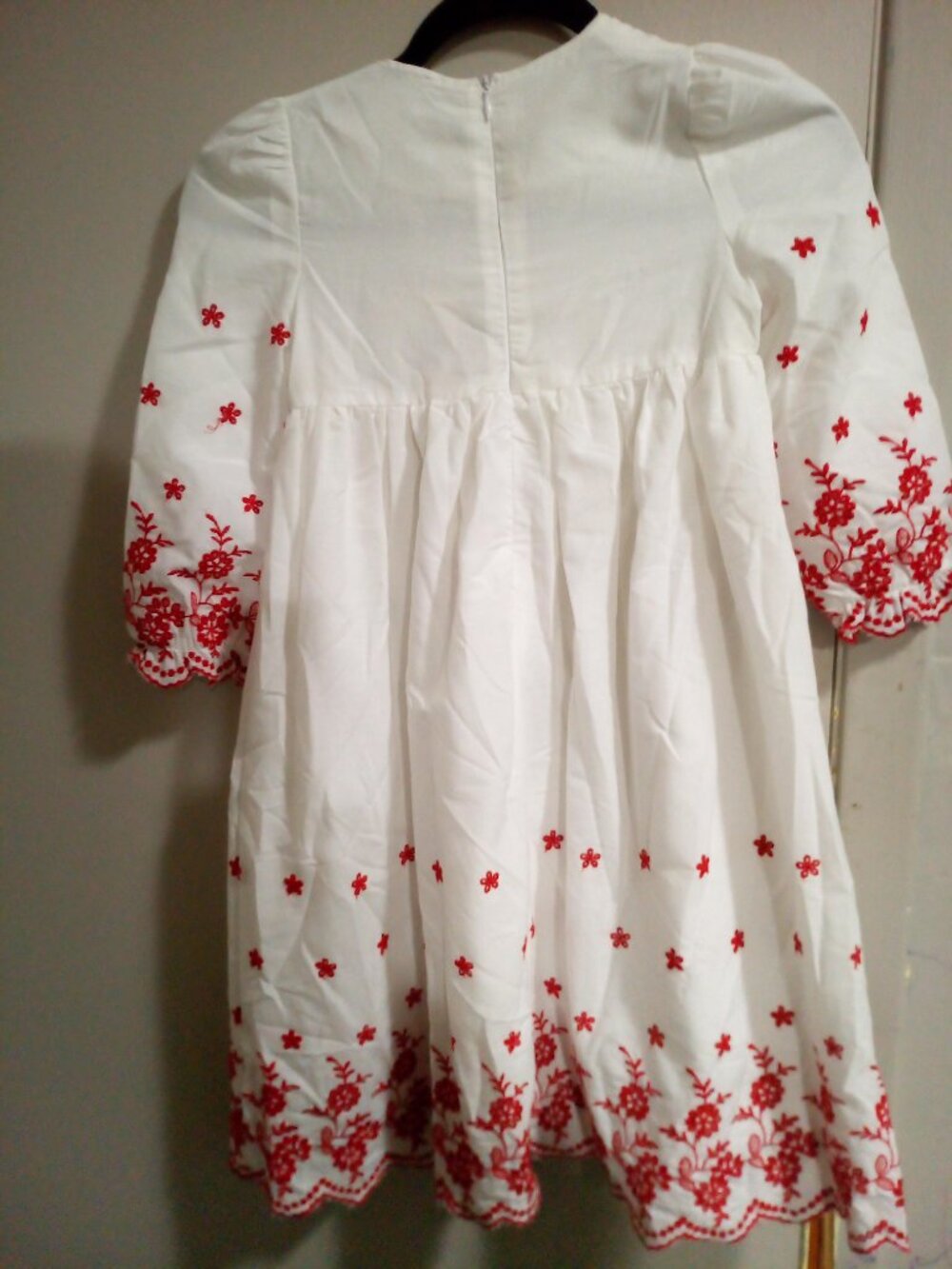 Embroidered Eyelet High Wasted Dress - Picture 3 of 3